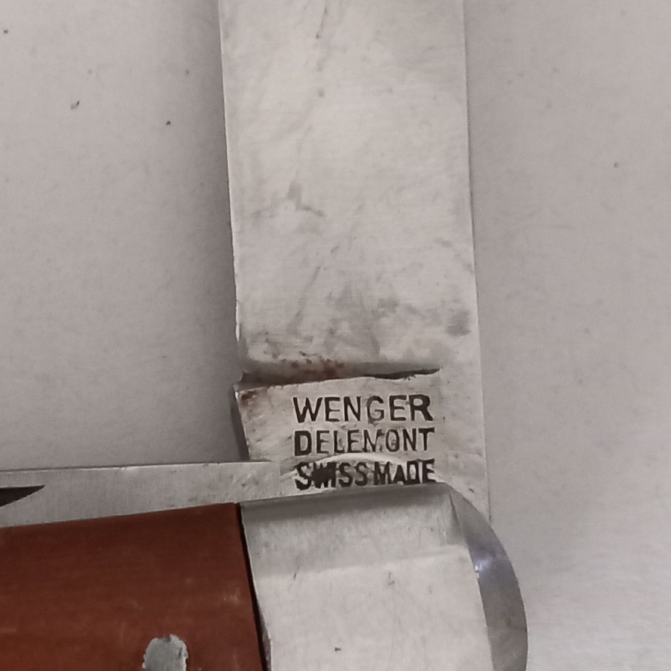 Wenger Taschenmesser: Wenger Sackmesser, Holzgriff, Vintage Swiss made wengerinox  – Gebraucht aus Rebstein von Zauberwelt14 1