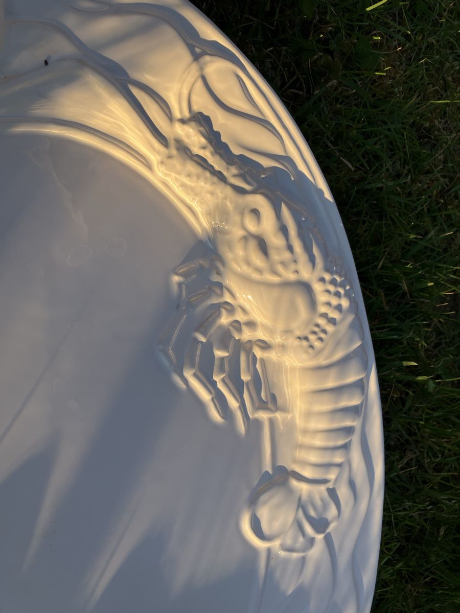 Piatti: Seafood Platter with Lobster and Seashells Design – Usato da Wettingen venduto da BAG4478 1