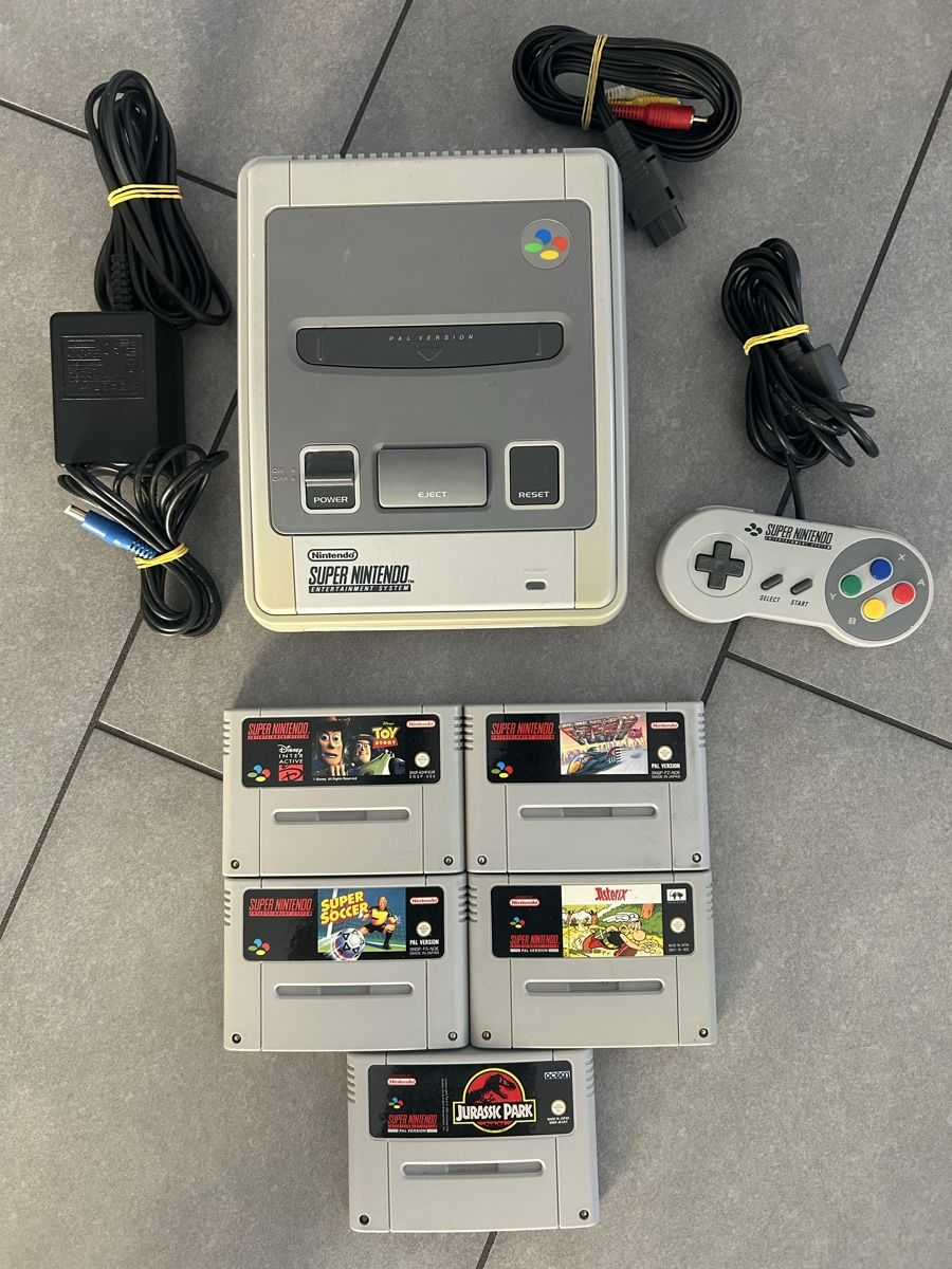 Nintendo Konsolen: Nintendo Snes Konsole mit 5 Top spiele – Gebraucht aus Oftringen von Breza22