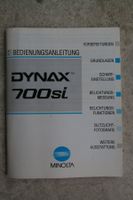 MINOLTA Bedienungsanleitung zu DYNAX 700si  (deutsch)