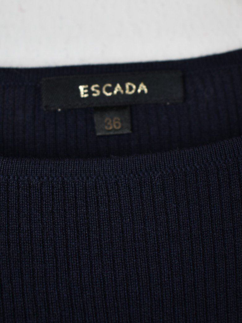 Escada T-shirt: Escada Strickshirt, Gr.36, blau, 100% Schurwolle – Nuovo (secondo la descrizione) da Nürensdorf venduto da 2ND_STORY 4