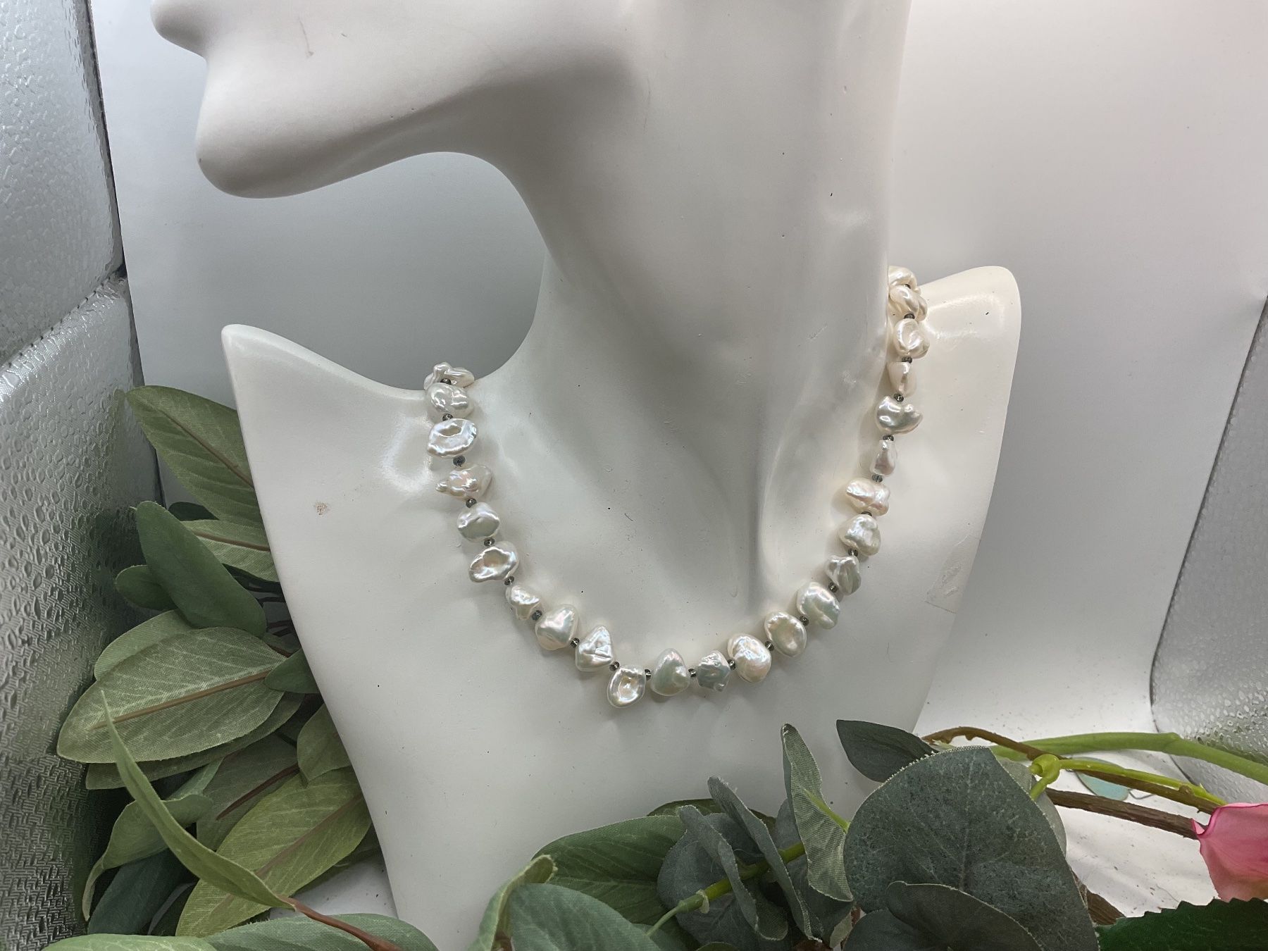 Altri gioielli: Set Collier und Ohrringe, Keshiperlen, Sterlingsilber – Nuovo (secondo la descrizione) da luzern venduto da Alpendorf1 1