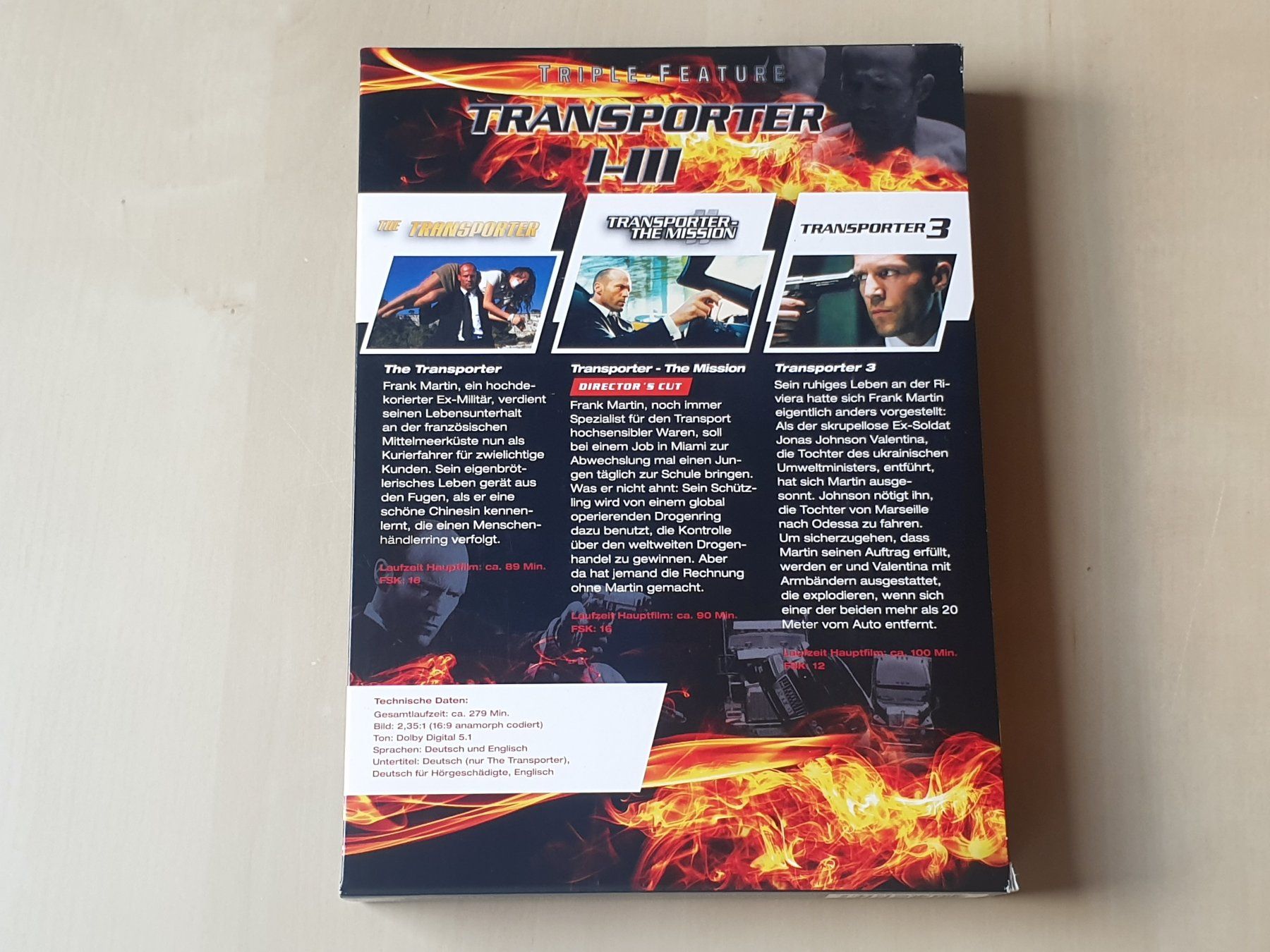 Tutti i DVDs: Transporter I-III – Usato da Stansstad venduto da collectorsshop 1