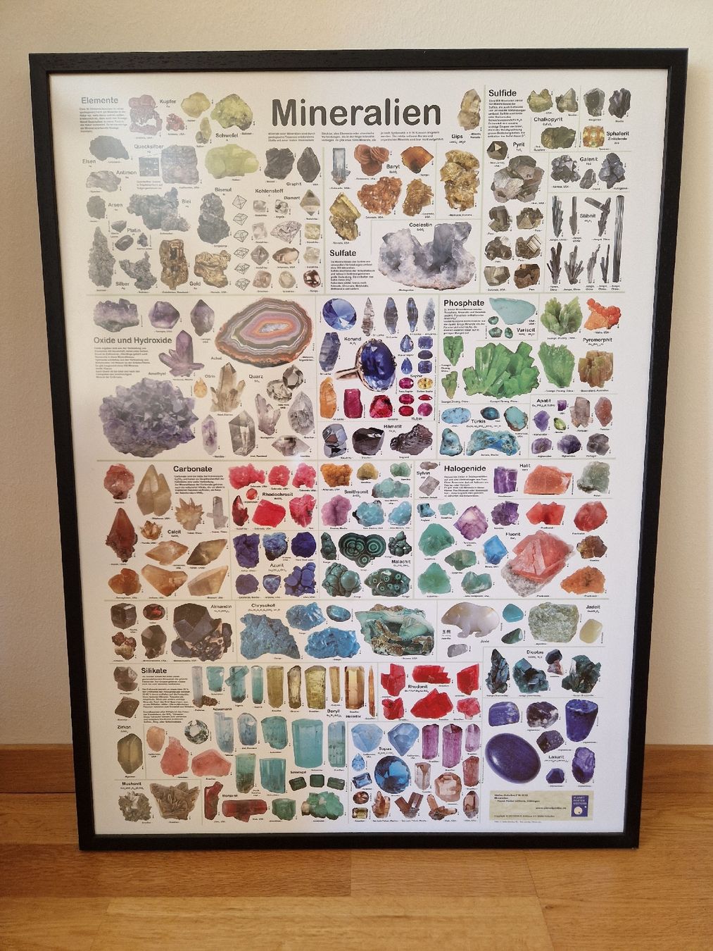 Foto & Immagini: Mineralien Bild, Poster im Holzrahmen – Usato da Bern venduto da hugentobleroune