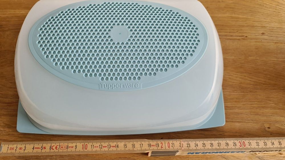 Boîte Tupperware Carrée Vintage, Beige, Avec Couvercle, Pour Fromage Ou Charcuterie