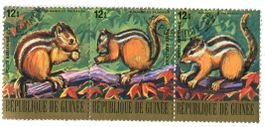 Briefmarken "Palmenhörnchen". Burundi.