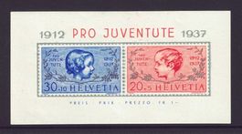 1937 Pro Juventute Sonderblock / postfrisch**