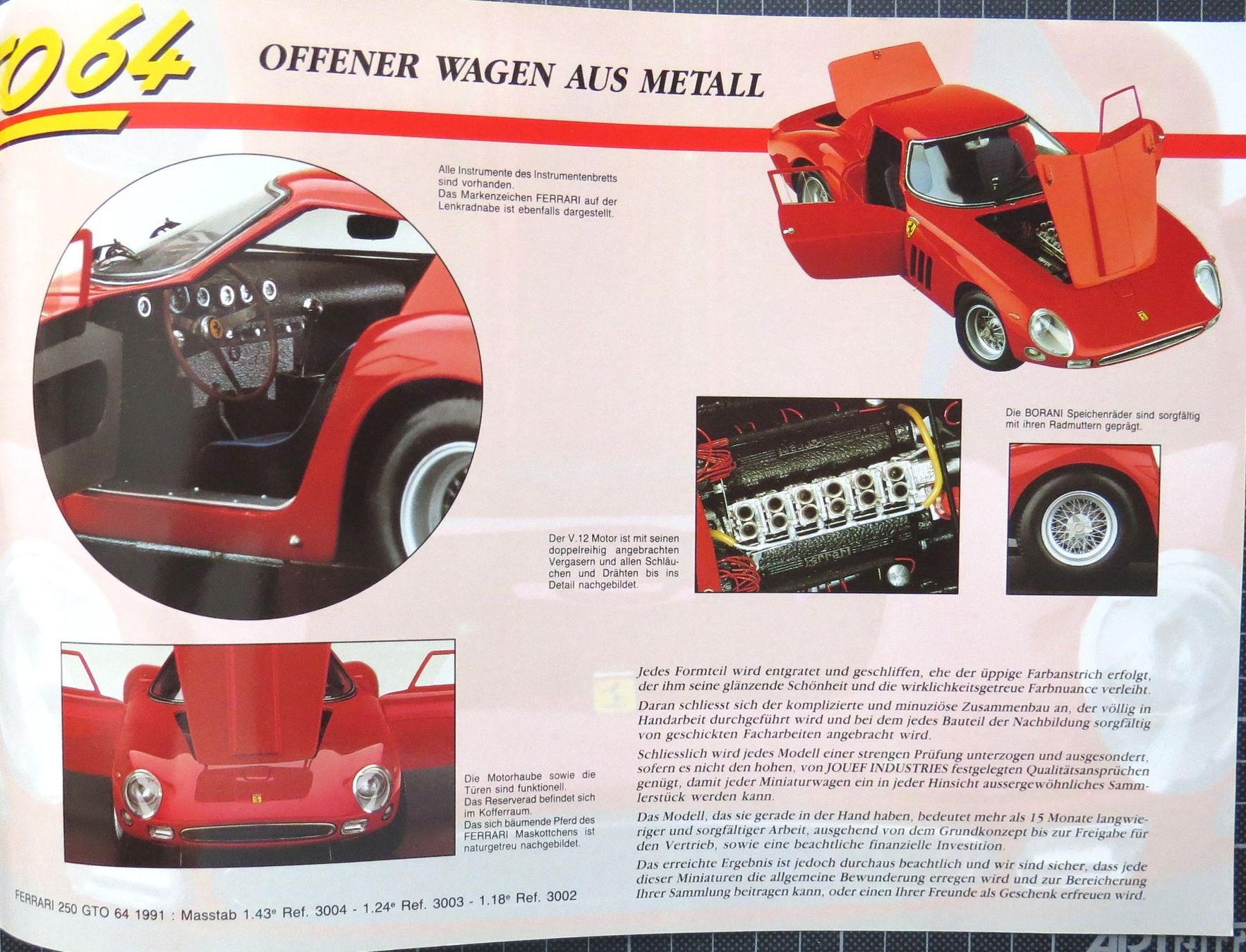 Ferrari Modellini d'auto: Jouef Ferrari Modellautokatalog – Nuovo (secondo la descrizione) da Ettingen venduto da campione_1 2