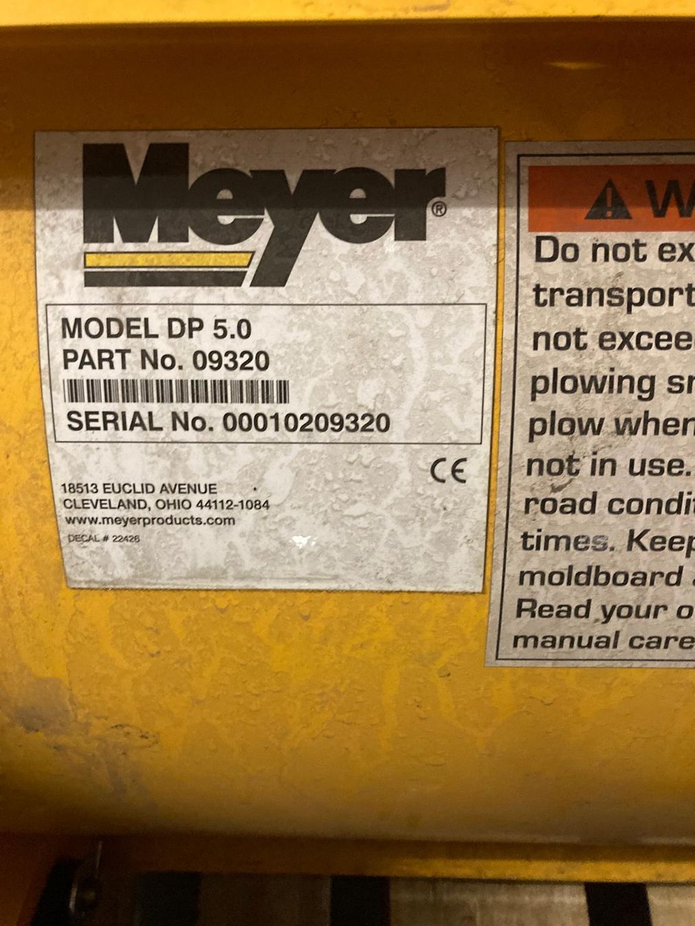Schneeräumung: Schneepflug Meyer Drive Pro DP 5.0 – Neu (gemäss Beschreibung) aus Dussnang von dom_v9kj 2