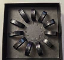 11 Fingeringe Kunstoff um die Grösse eines Ringes zu testen