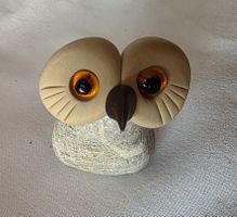 Eule Figur Naturstein Handgemacht wunder schön siehe Foto 