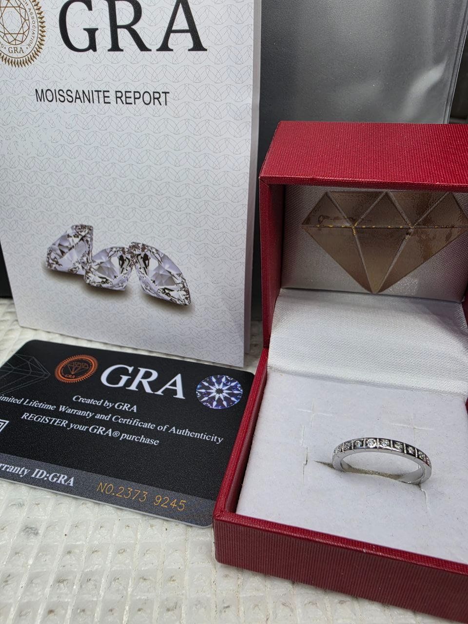 Bagues: Bague argent avec diamants de moissanite certifiés GRA – Neuf avec emballage d'origine à Reconvilier par Tsma67 4
