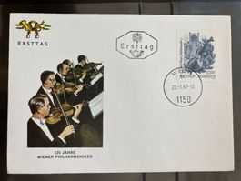 Österreich 1967 Ersttagsbrief 125 J. Wiener Philharmoniker
