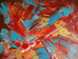 Original Gemälde, Abstrakt, Leinwand 40x40 cm