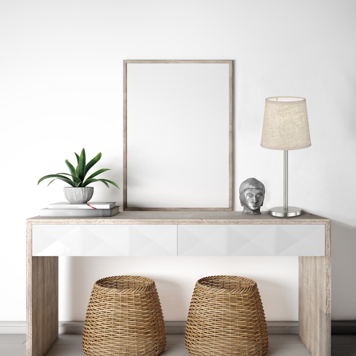 Lampade: Tischleuchte, Stoffschirm, 30 cm Höhe – Nuovo (secondo la descrizione) da Kreuzlingen venduto da Smart-Light 1