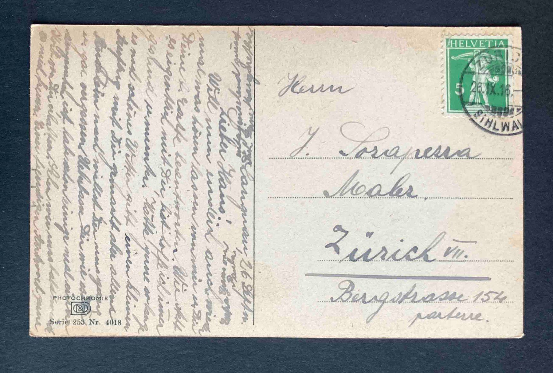 Ansichtskarten: AK Herbst Photochromie 1916 – Gebraucht aus Goldau von Balkonia09 1