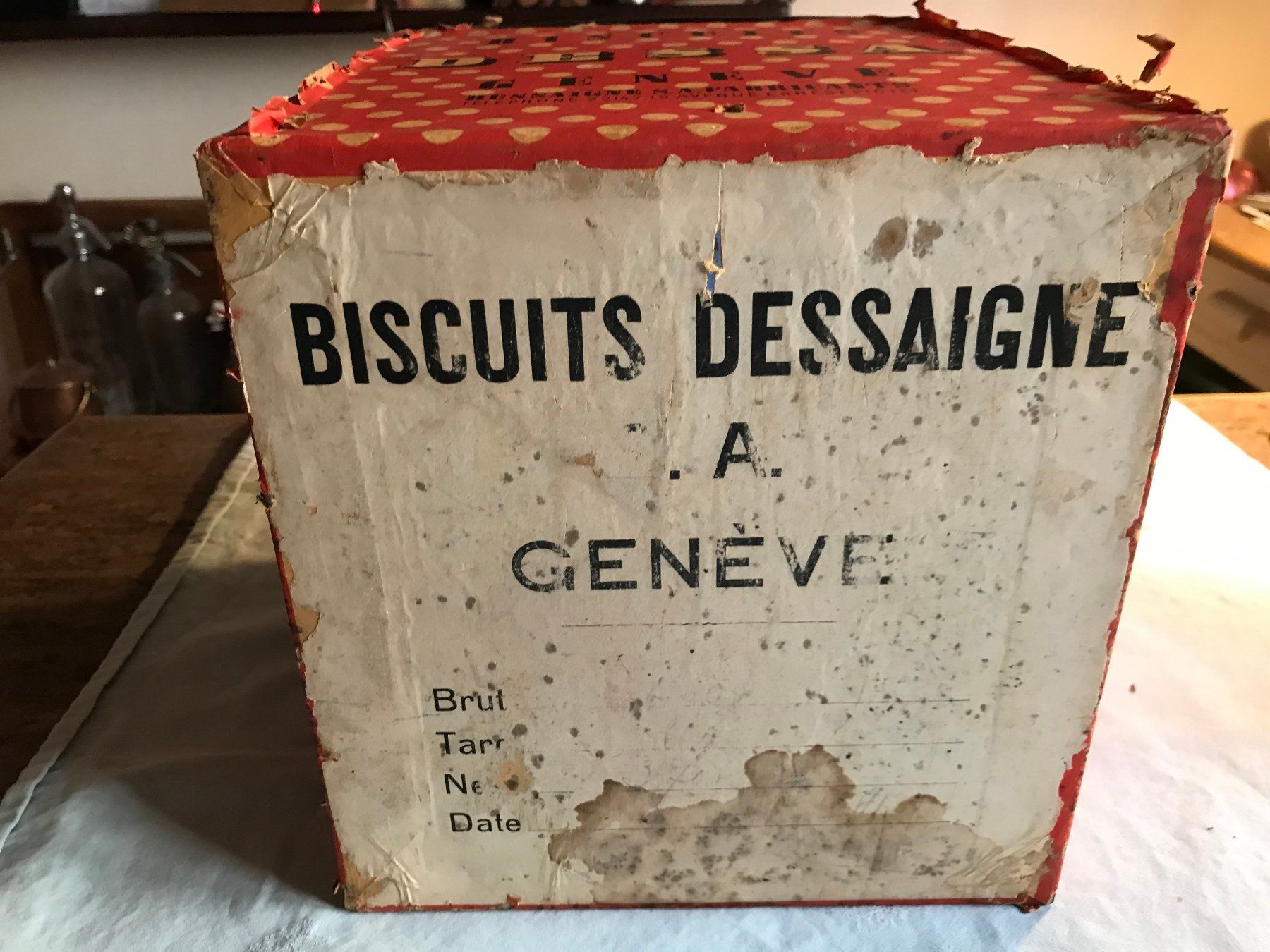 Barattoli: Boite Biscuits Dessaigne Genève – Usato da Ste-Croix venduto da BuffetSC 5