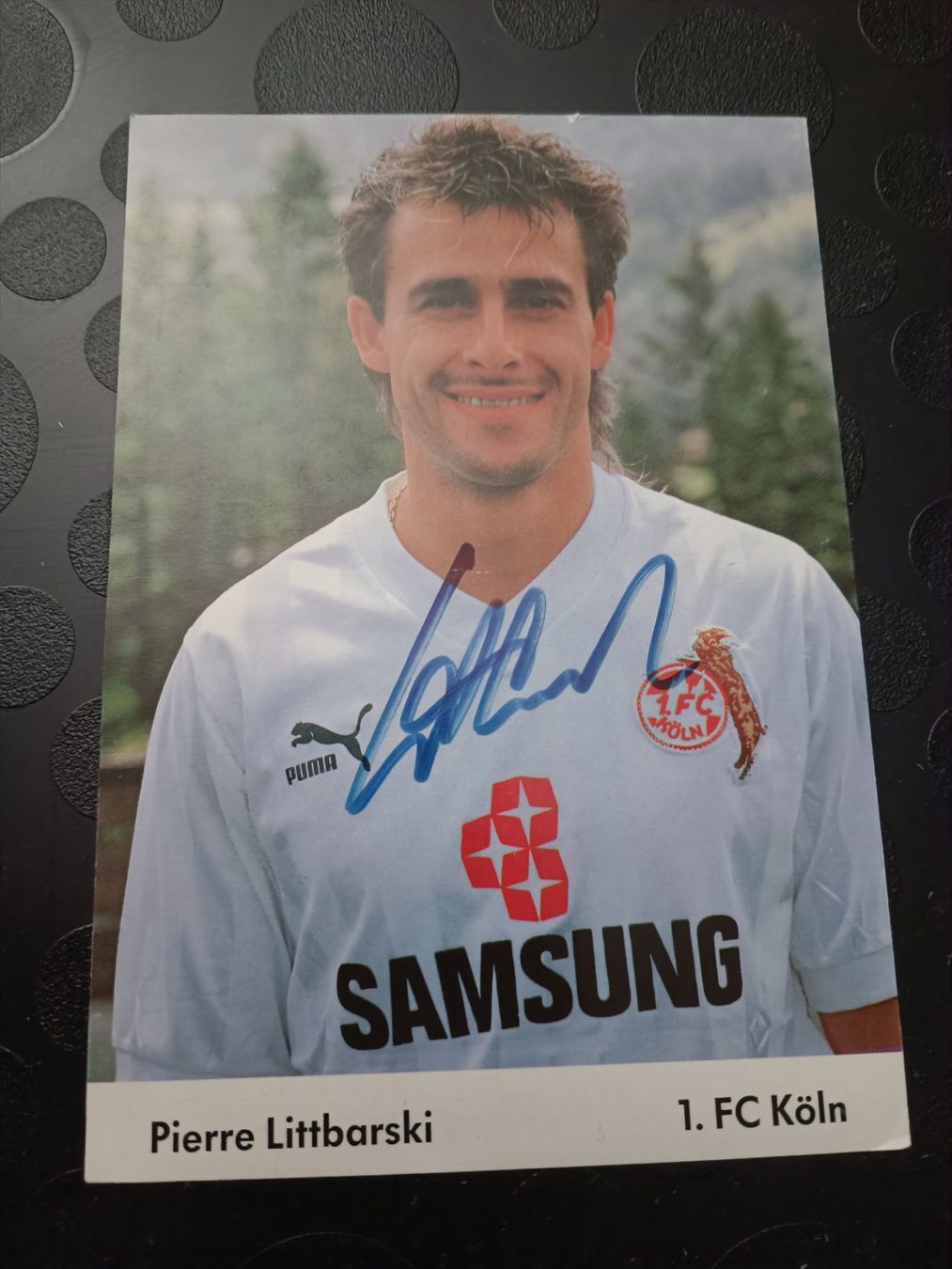 Autografi: Pierre Littbarski - handsigniert – Usato da Menziken venduto da Artographs