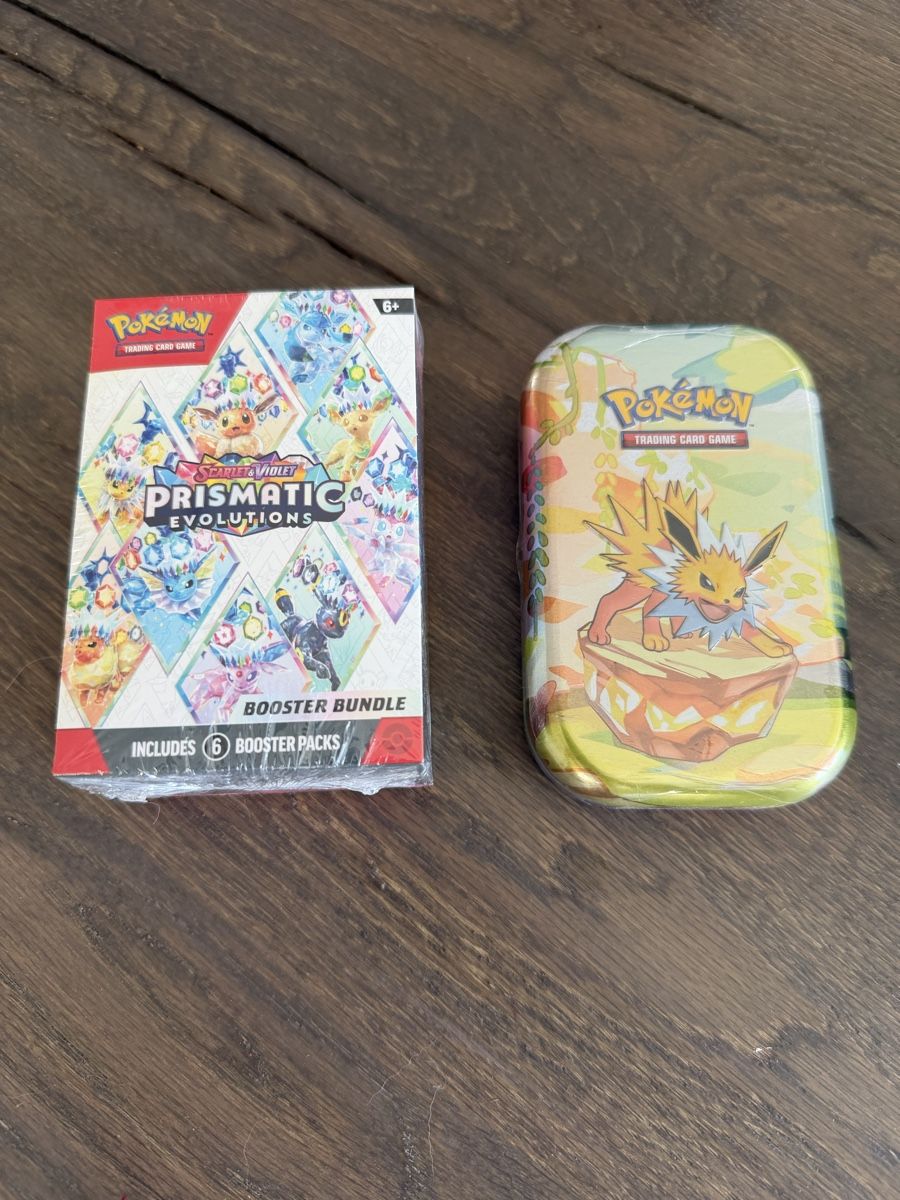 Pokémon Sammelbilder & Trading cards: Pokemon Prismatic Evolutions Boosterbundle + Tin ENG – Neu und originalverpackt aus Binz von leo_bzh5 1