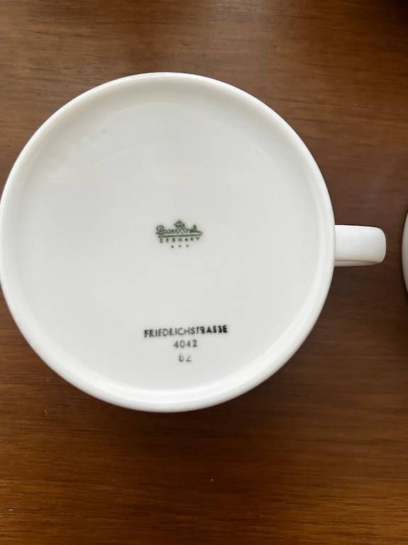 Tazze: Tee/Kaffetassen Rosenthal weiss/silber – Usato da Zürich venduto da AngelaS1989 1