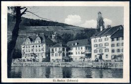 POSTKARTE VON BADEN NACH UNTERWASSER TOGGENBURG 1921 - EV151