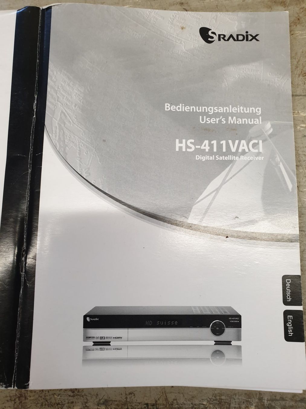 Ricevitori: Satellitenreceiver Sradix HS 411 VACI – Usato da Altdorf UR venduto da pezibe 5