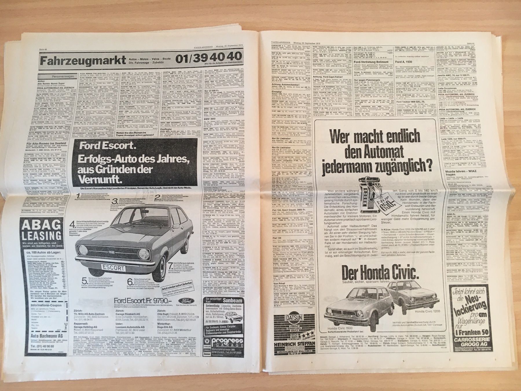 Zeitschriften & Magazine: Tagesanzeiger vom 22. September 1975 – Gebraucht aus Luzern von Jiggy_8898 6