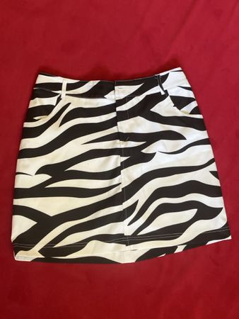 Rock Viamiggo Zebra Muster schwarz weiss Grösse S