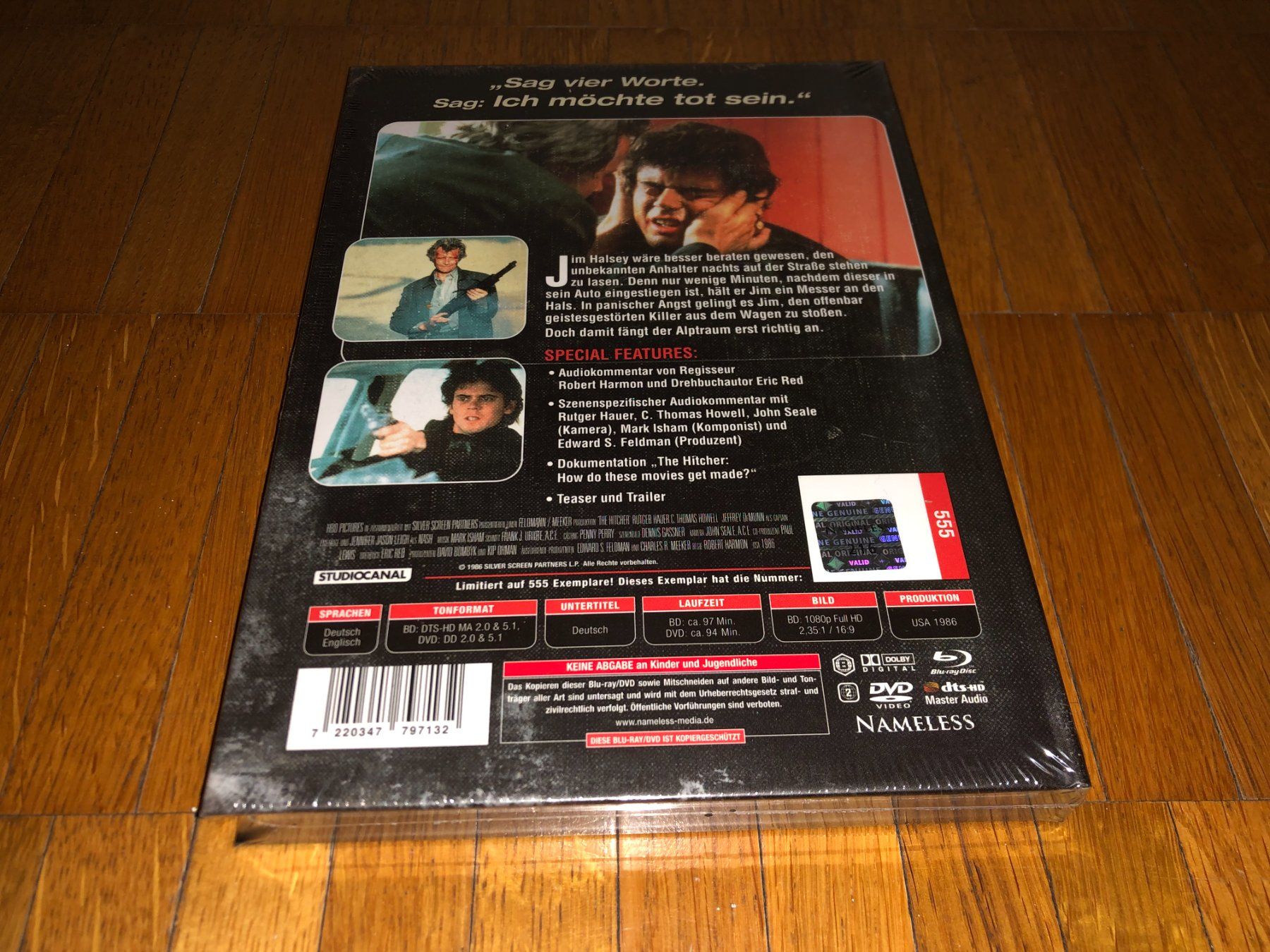 Alle DVDs: Hitcher, der Highway Killer - MEDIABOOK - E - UNCUT – Neu und originalverpackt aus Basel von havsok 1