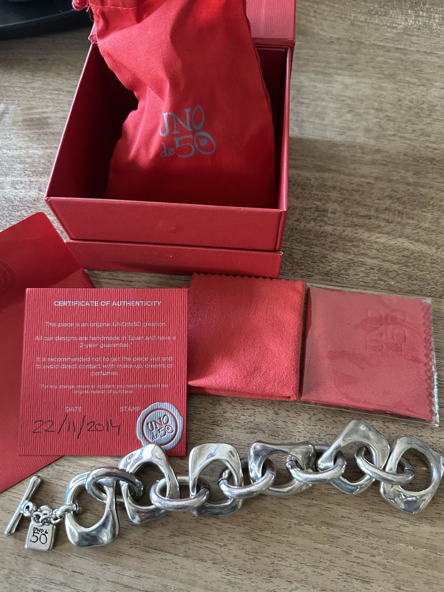 Bracciali & Braccialetti: UNO de 50 Armband, versilbert, Top Zustand, Original – Nuovo (secondo la descrizione) da Büren an der Aare venduto da pippo1212