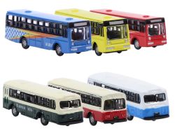 6  BUSSE - MODELLBAU - MODELL EISENBAHN BUS 1:160 - N SKALA