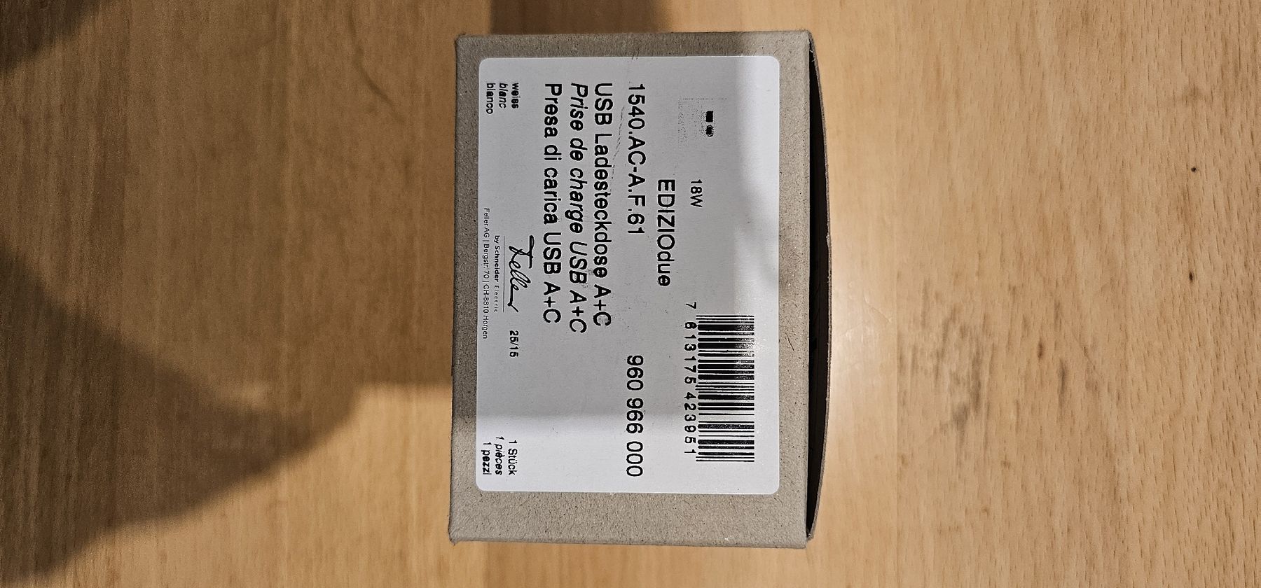 Caricabatterie: Ediziodue USB-Ladesteckdose, weiss – Nuovo e nell'imballaggio originale da Chur venduto da Sihar 1