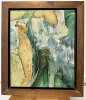 Gemälde von Laurent Gallay 1955 Abstrakte Kunst Öl Leinwand