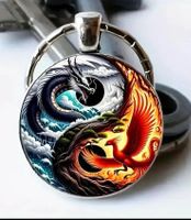 Schlüsselanhänger Ying Yang Drachen