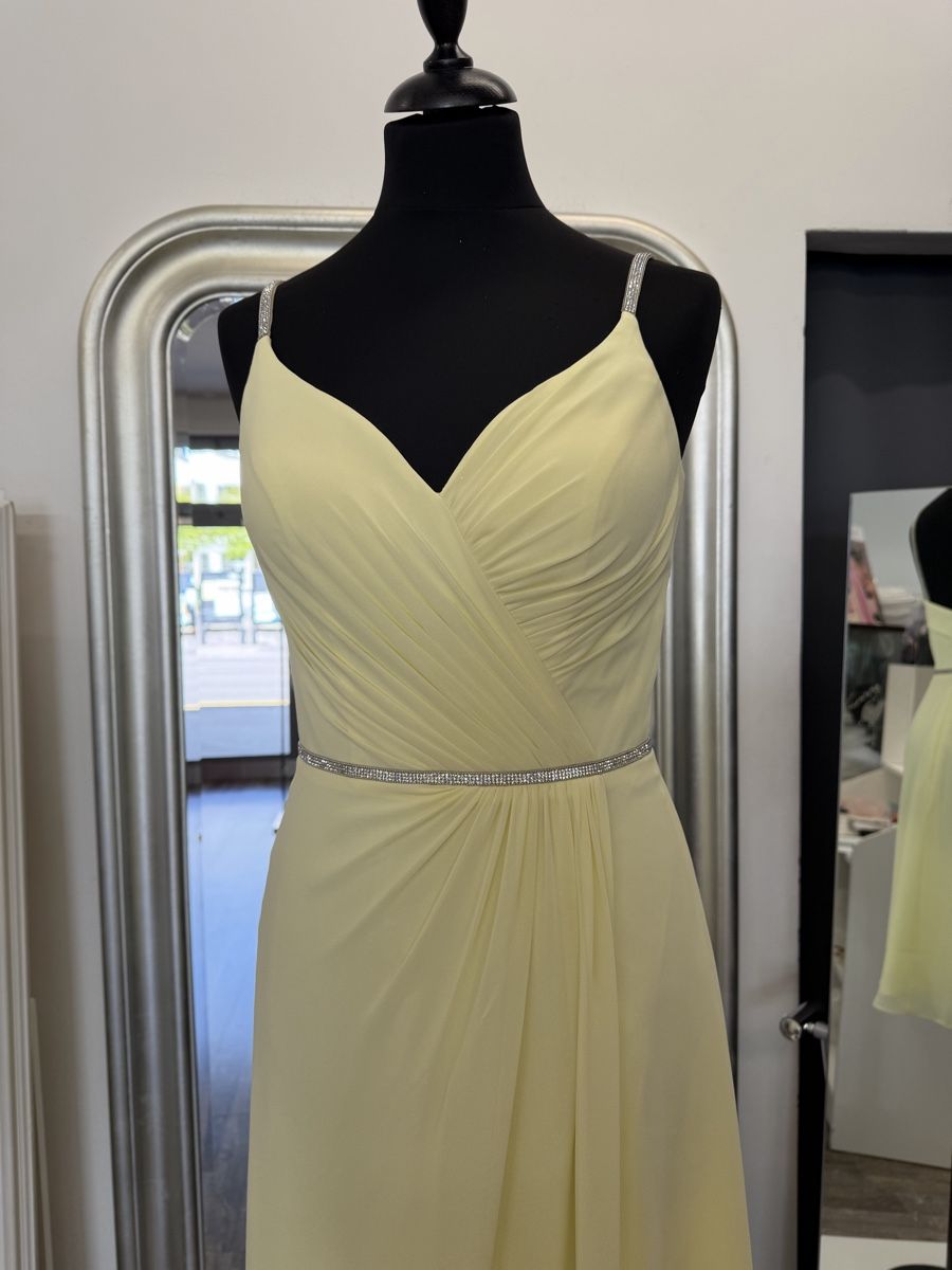 Vestiti: Hellgelb Kleid mit Strassträgern, Größe 34 – Nuovo e nell'imballaggio originale da Schlatt ZH venduto da xhesiesi 1