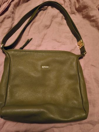 Bree Ledertasche Khaki Damen Umhängetasche Neuwertig