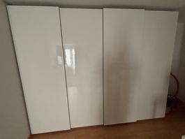 Kleinderschrank PAX weiss glanz 300x60x236 (LxBxH)