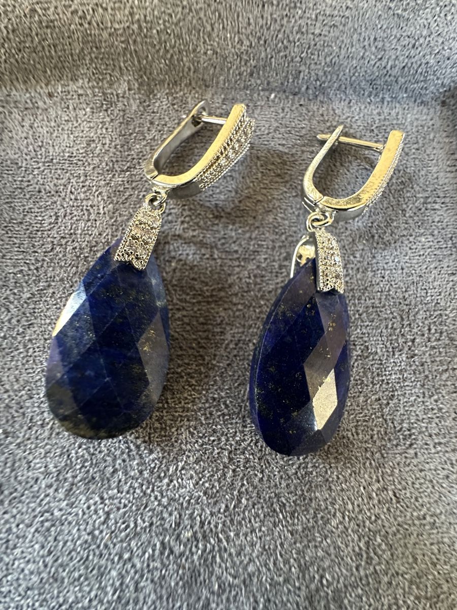 Orecchini pendenti & Orecchini a lobo: Exklusive Ohrhänger, Lapislazuli, Handarbeit ! – Nuovo e nell'imballaggio originale da Kriens venduto da Hortensie6 3
