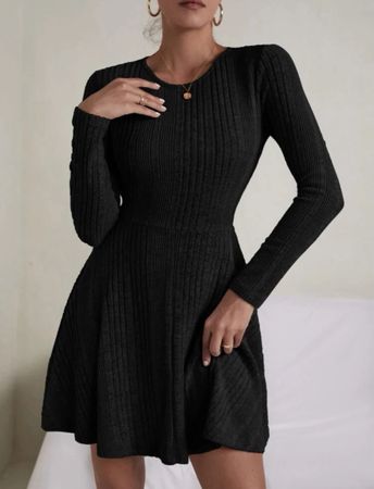Langarm Kleid Gr S Shein
