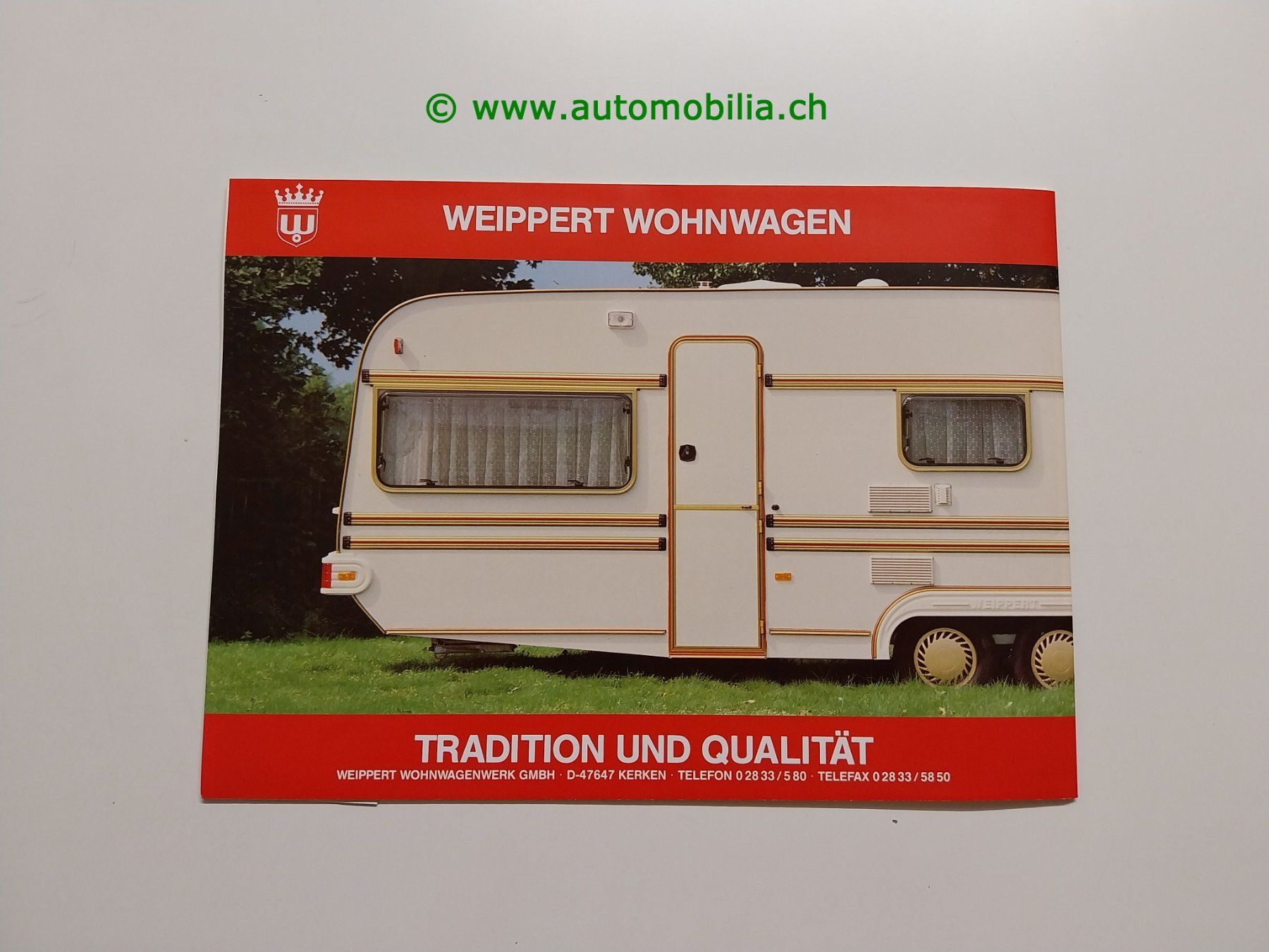 Documents: Weippert Wohnwagen Modellprogramm 1995 Prospekt deutsch – D'occasion à Weingarten-Kalth par Bettelbruenneli 5