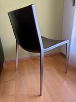 6 Original KFF Unique Designstühle – Leder braun – stapelbar
