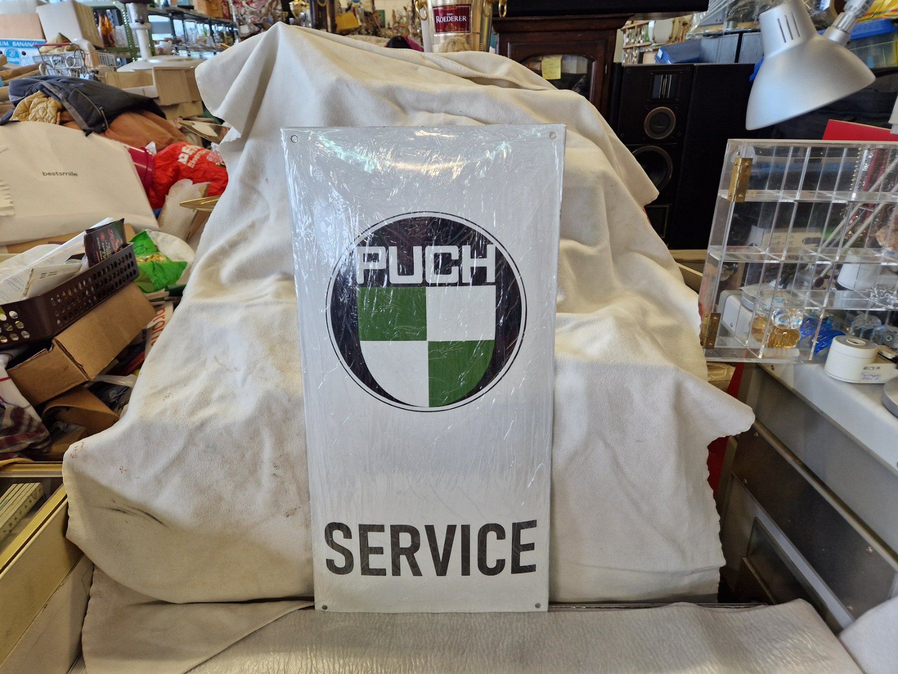 Puch Insegne: Puch Service Emaille Schild – Usato da Wädenswil venduto da tome70