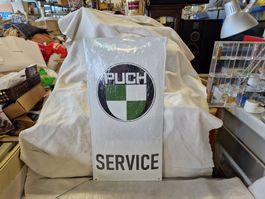 Puch Service Emaille Schild