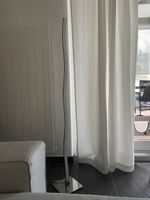 Designer Stehlampe Chrom gebogen modern LED