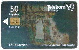 Telefonkarte Slowenien Chip-239 Kirche Bohinj