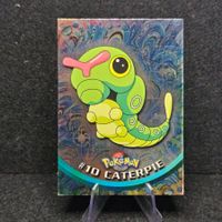 Pokemon Topps Holo Foil Blue 1. Edition/Print EN Caterpie