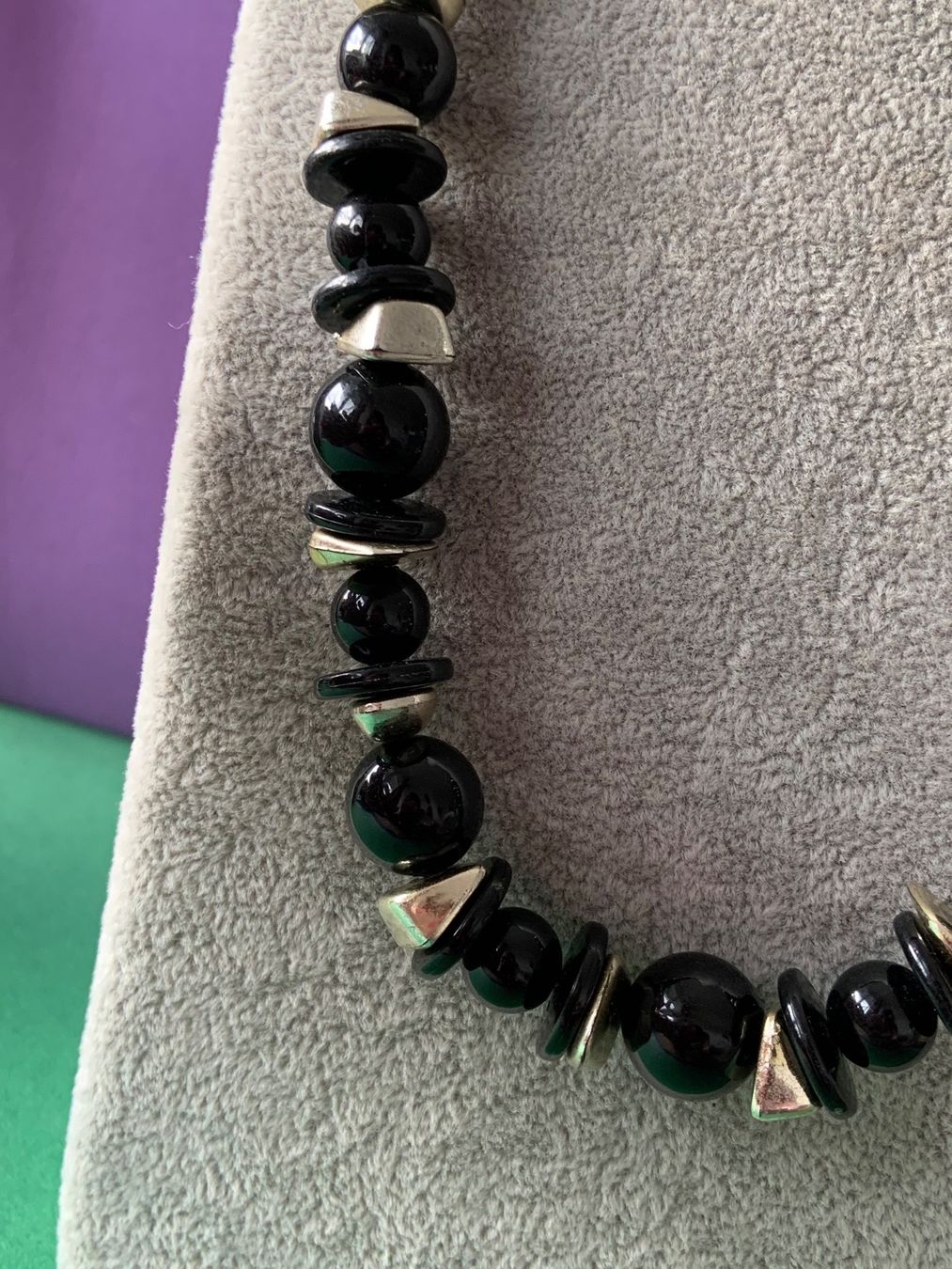 Catenine: Schwarze Kette Silberelemente – Usato da Laufen venduto da Bellavitaboom 1