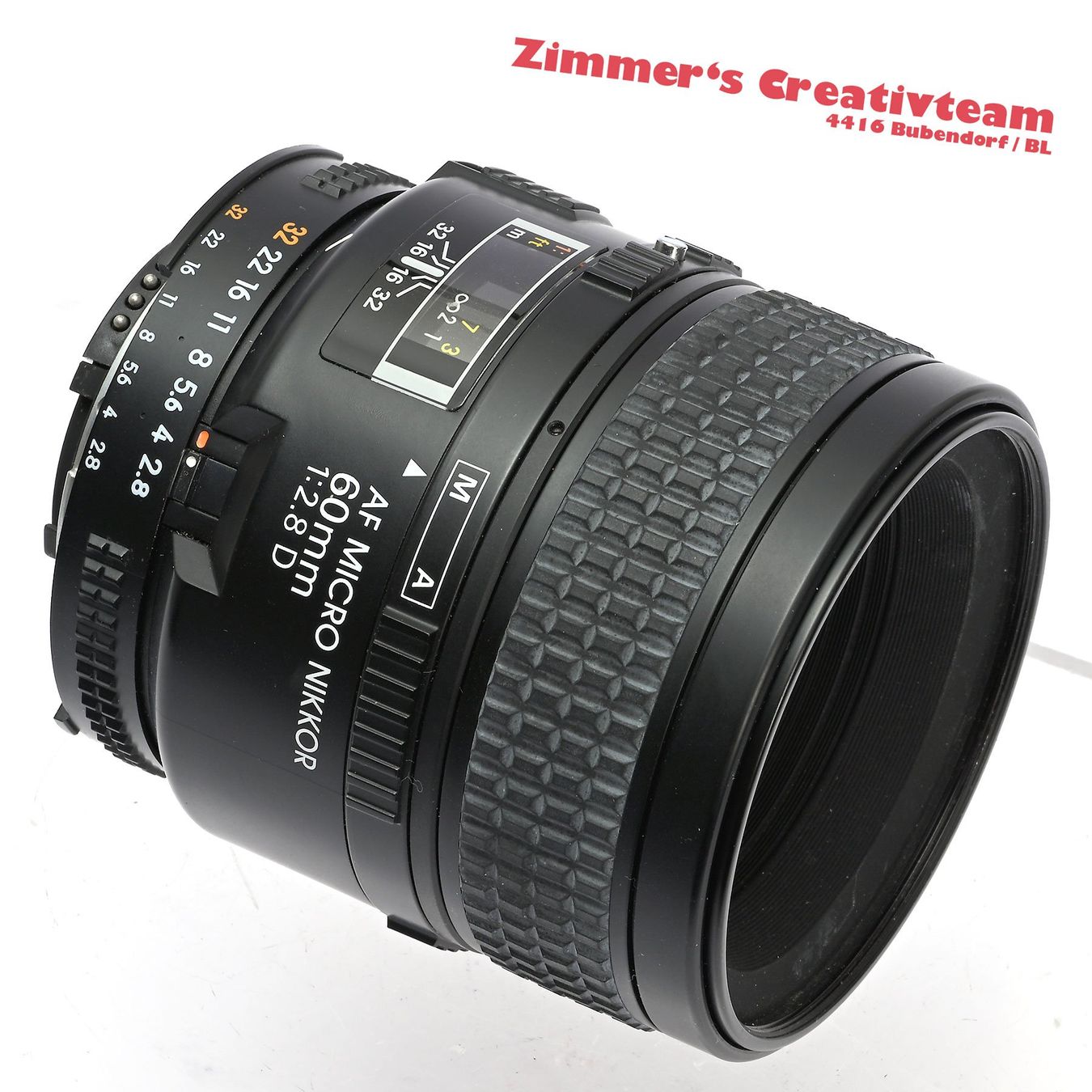 Nikon Obiettivi: NIKON AF Micro-Nikkor 60mm 2.8 D – Usato da Bubendorf venduto da zimmers_creativteam