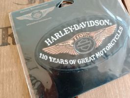 Harley Davidson Jubiläums-Emblem, 110 Jahre, neu 12 x 6 cm