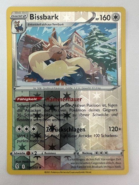 Pokémon Carte collezionabili: Bissbark - Reverse Holo - Pokemon – Nuovo (secondo la descrizione) da Nussbaumen AG venduto da Pika-Shop